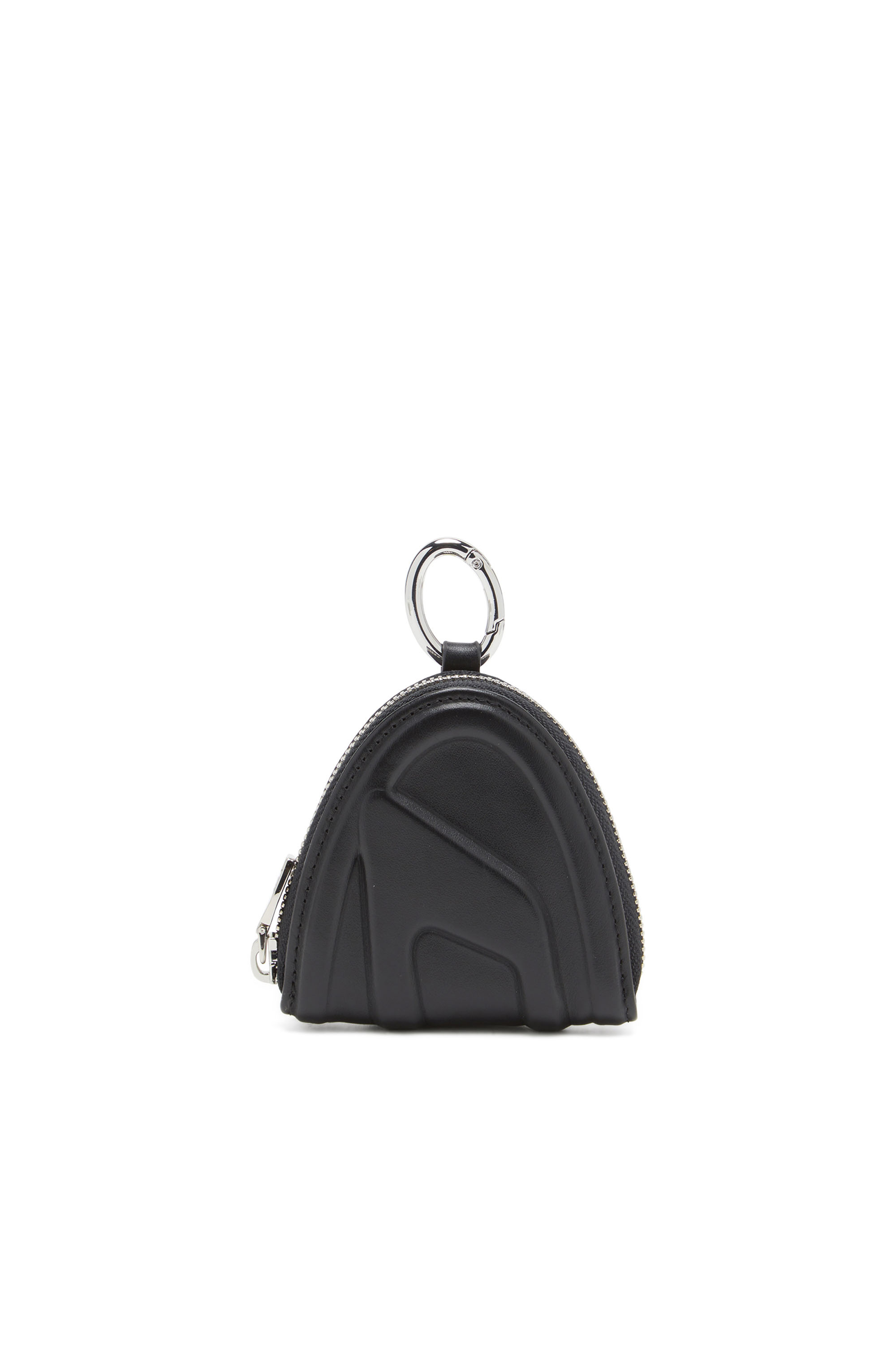 Diesel - 1DR-FOLD COIN PURSE ZIP, Female's Leather coin purse with embossed logo in Black - 1