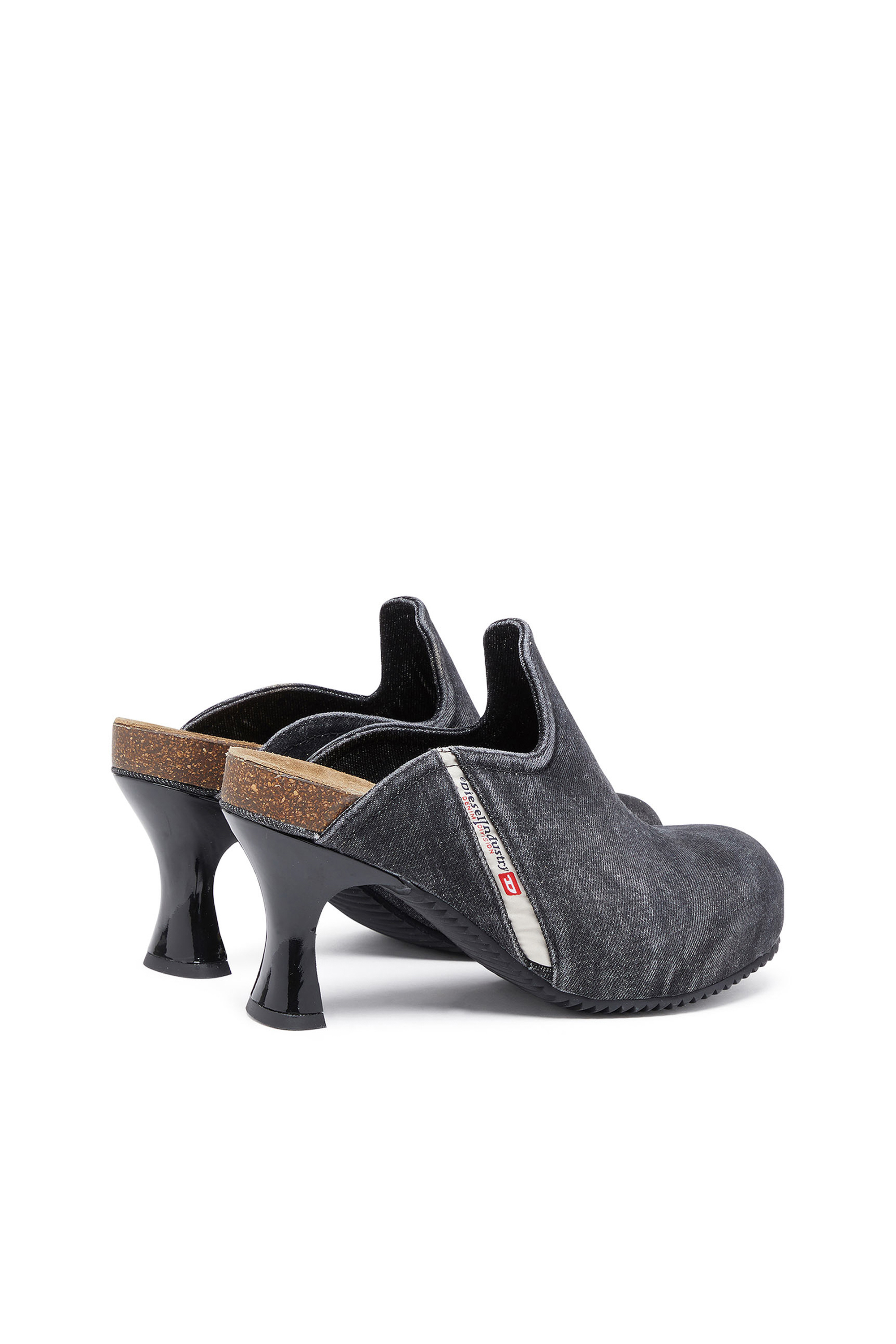 Diesel - D-WOODSTOCK ML W, D-Woodstock-Mules en denim Femme in Noir - 3