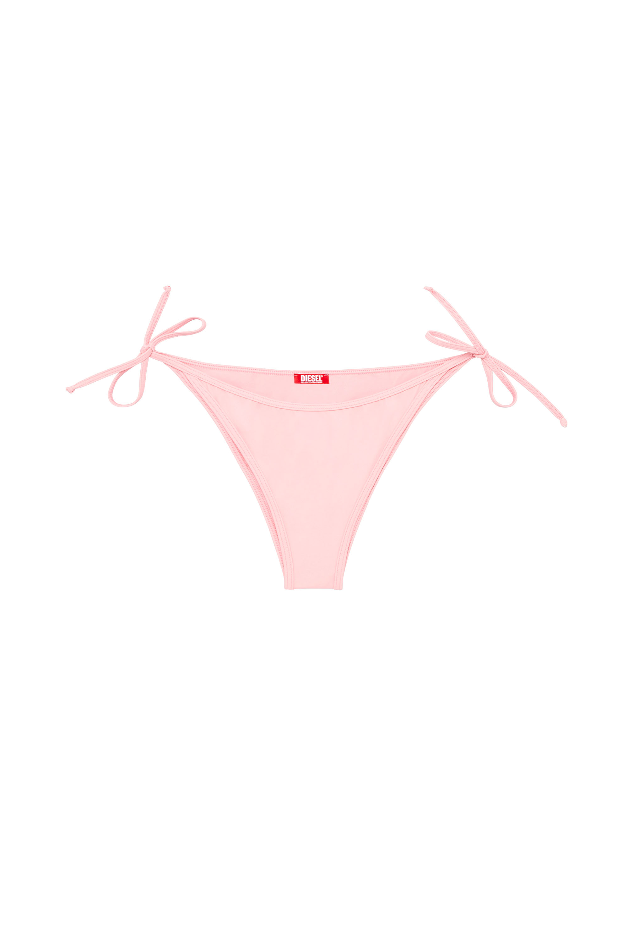 Diesel - BRAZILIAN-D-CORE, Bas de bikini à liens latéraux avec logo à l'arrière Femme in Rose - 3