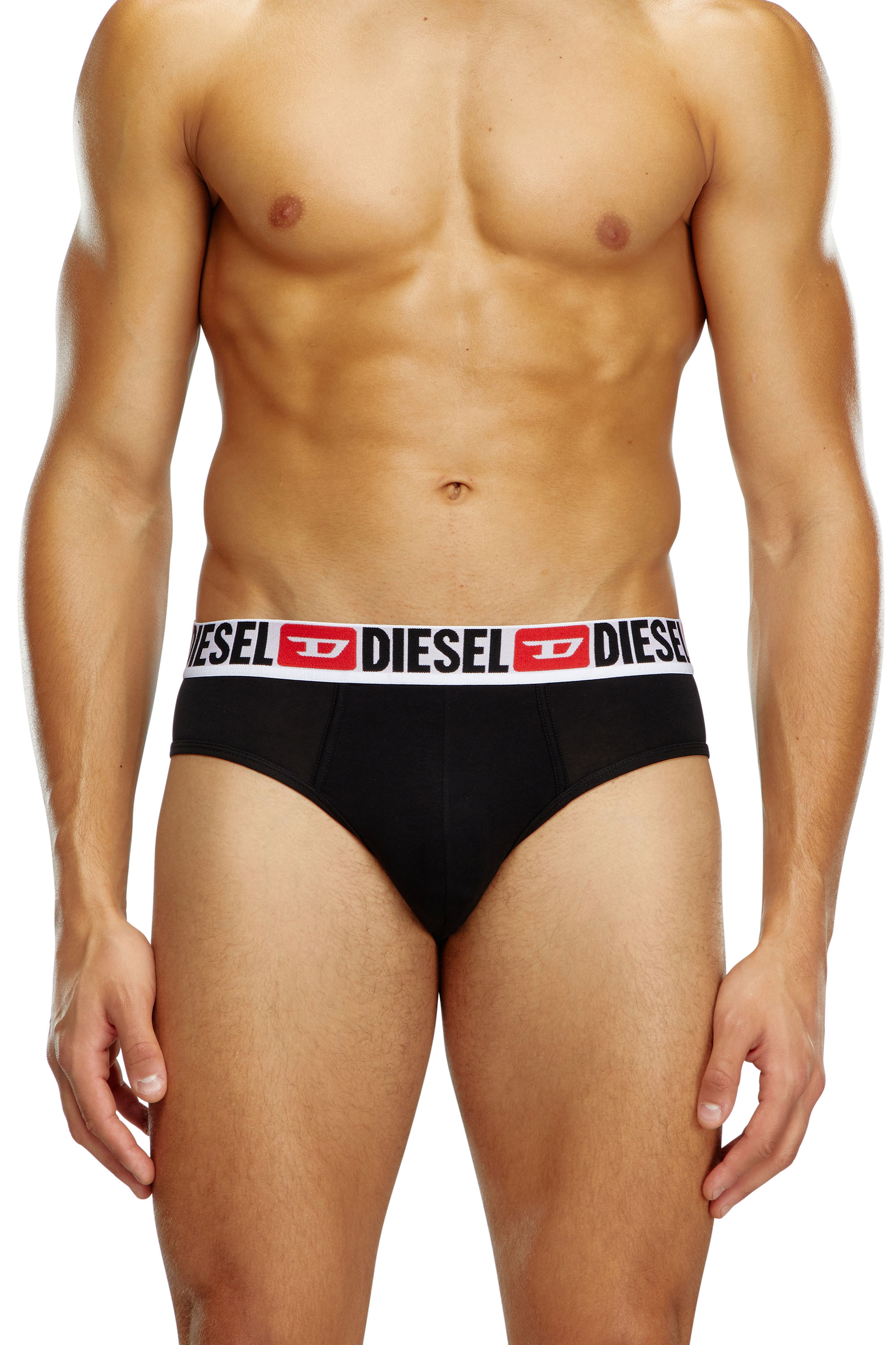 Diesel - UMBR-ANDRETHREEPACK, Lot de trois slips unis Homme in Noir - 3