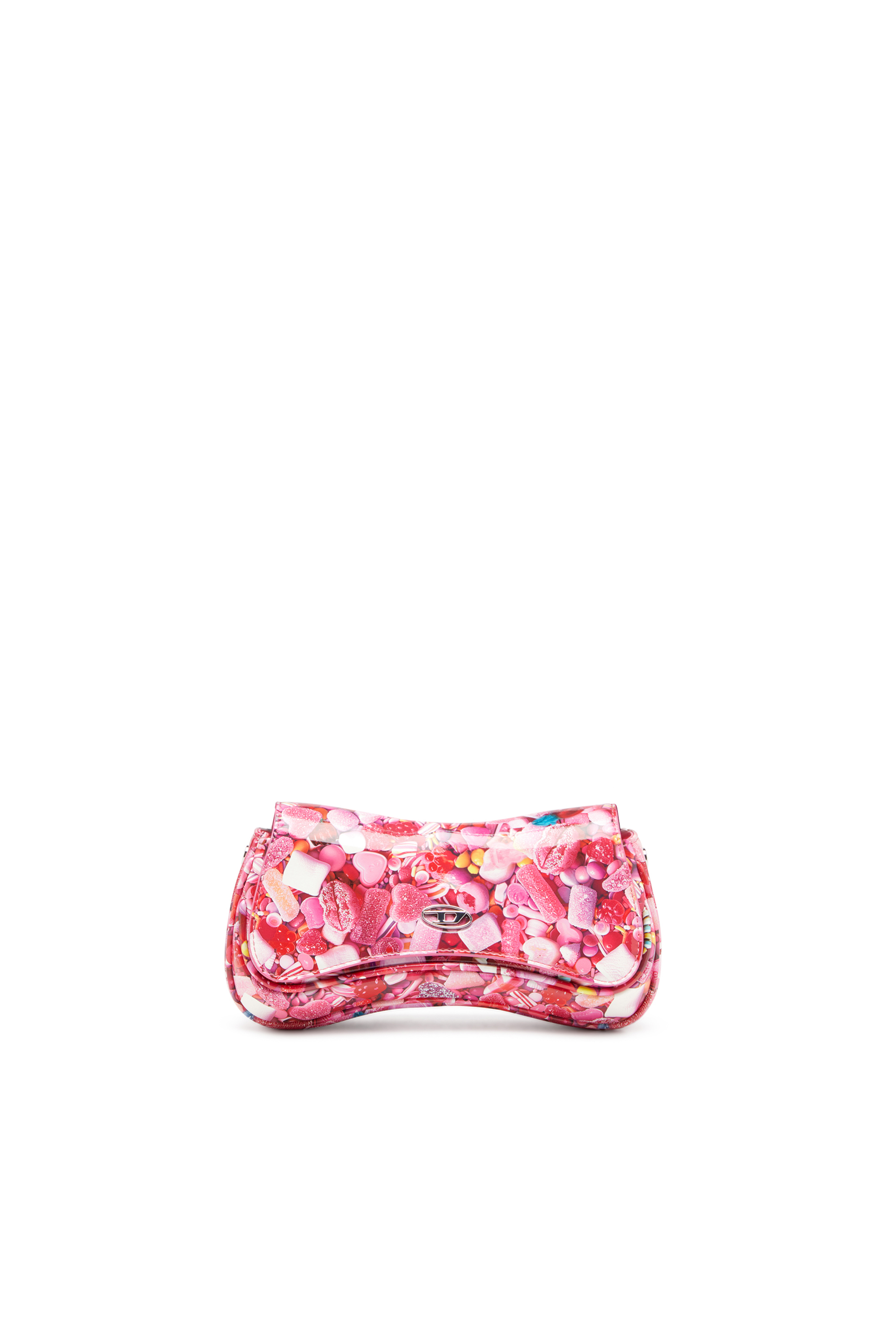 Diesel - PLAY CLUTCH, Female's Play-Glossy clutch with print in Pink - 1