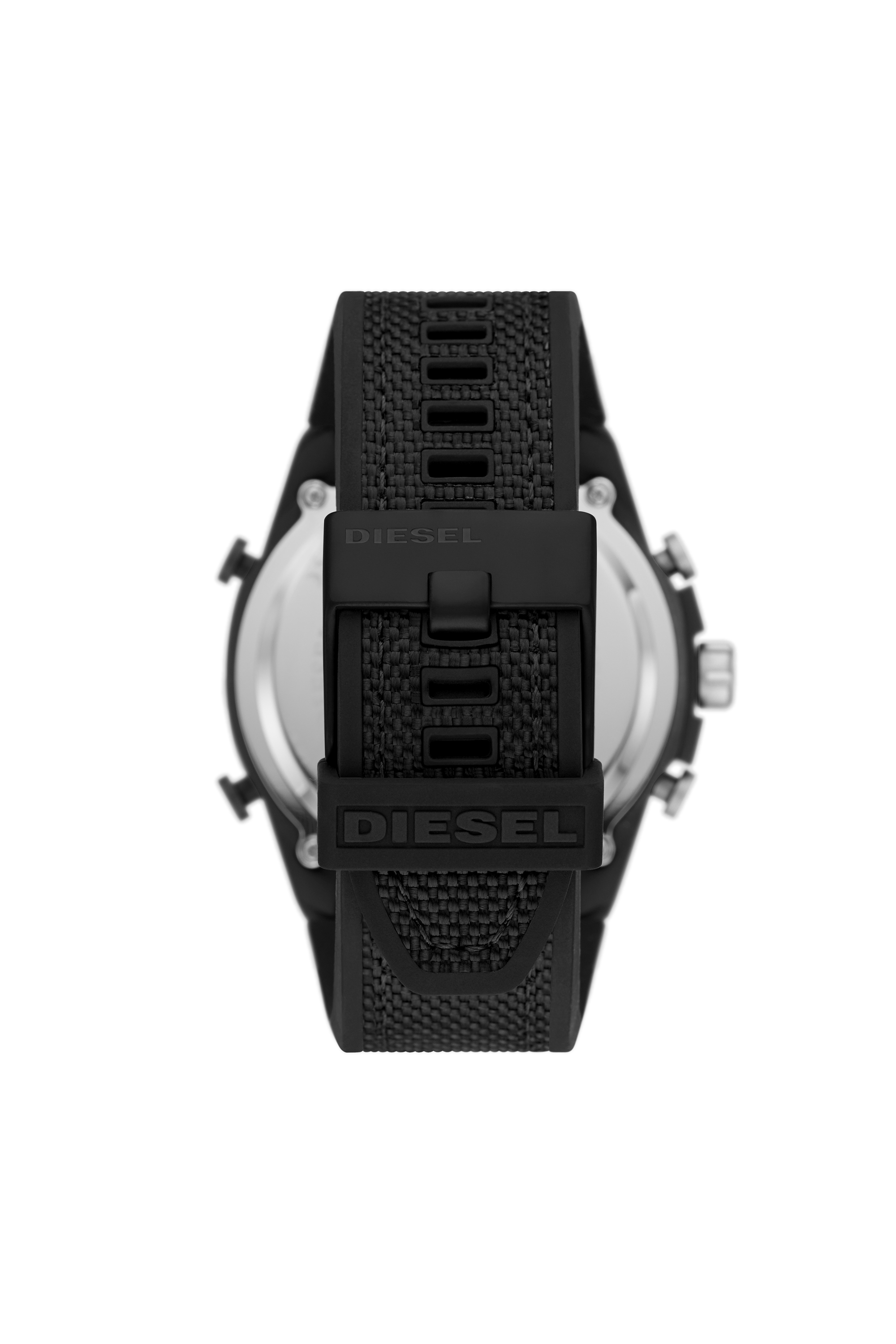 Diesel - DZ4552, Male's Mega Chief analog-digital black nylon and silicone watch in Black - 2
