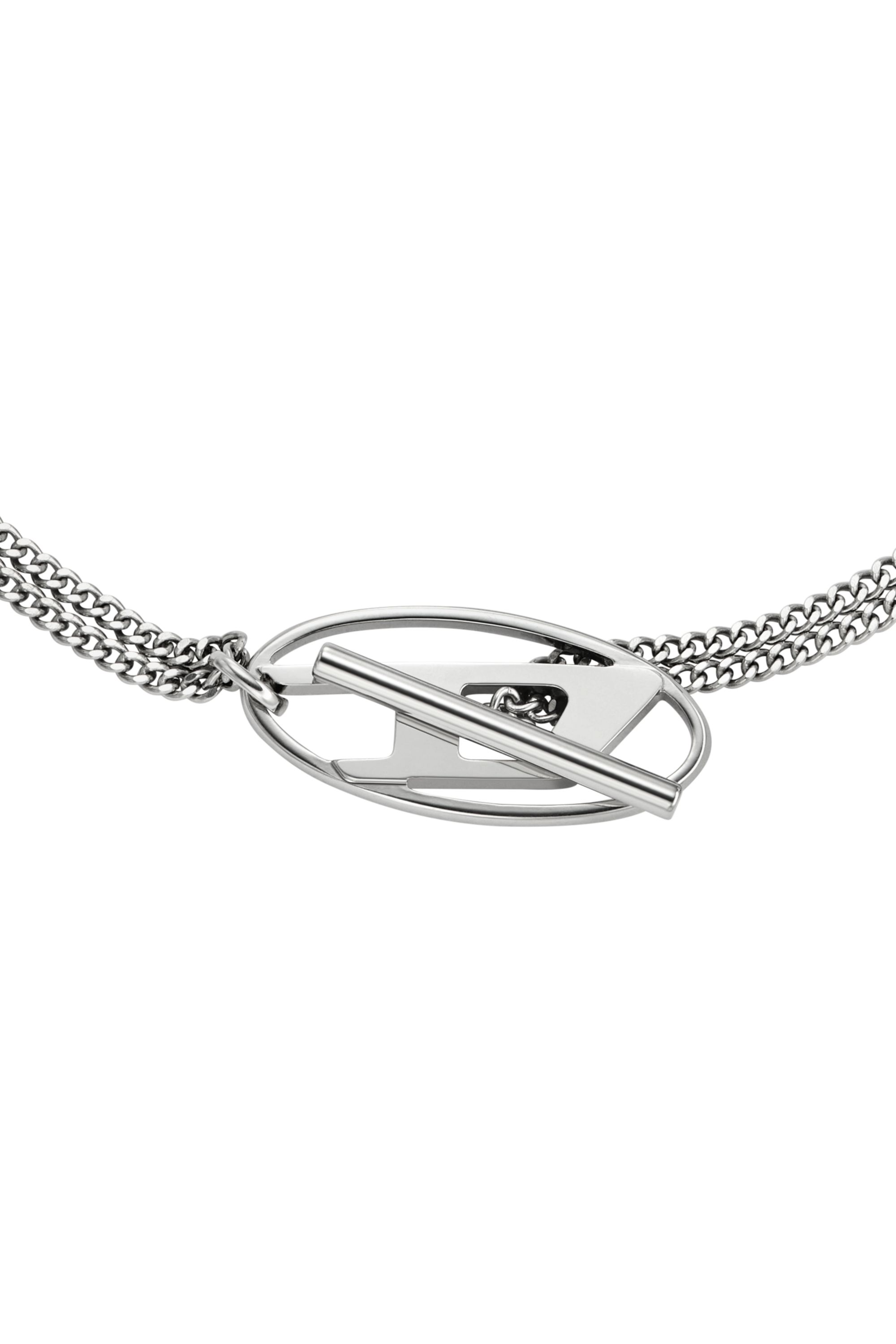 Diesel - DX1534040, Collier chaîne en acier inoxydable Mixte in Gris argenté - 2