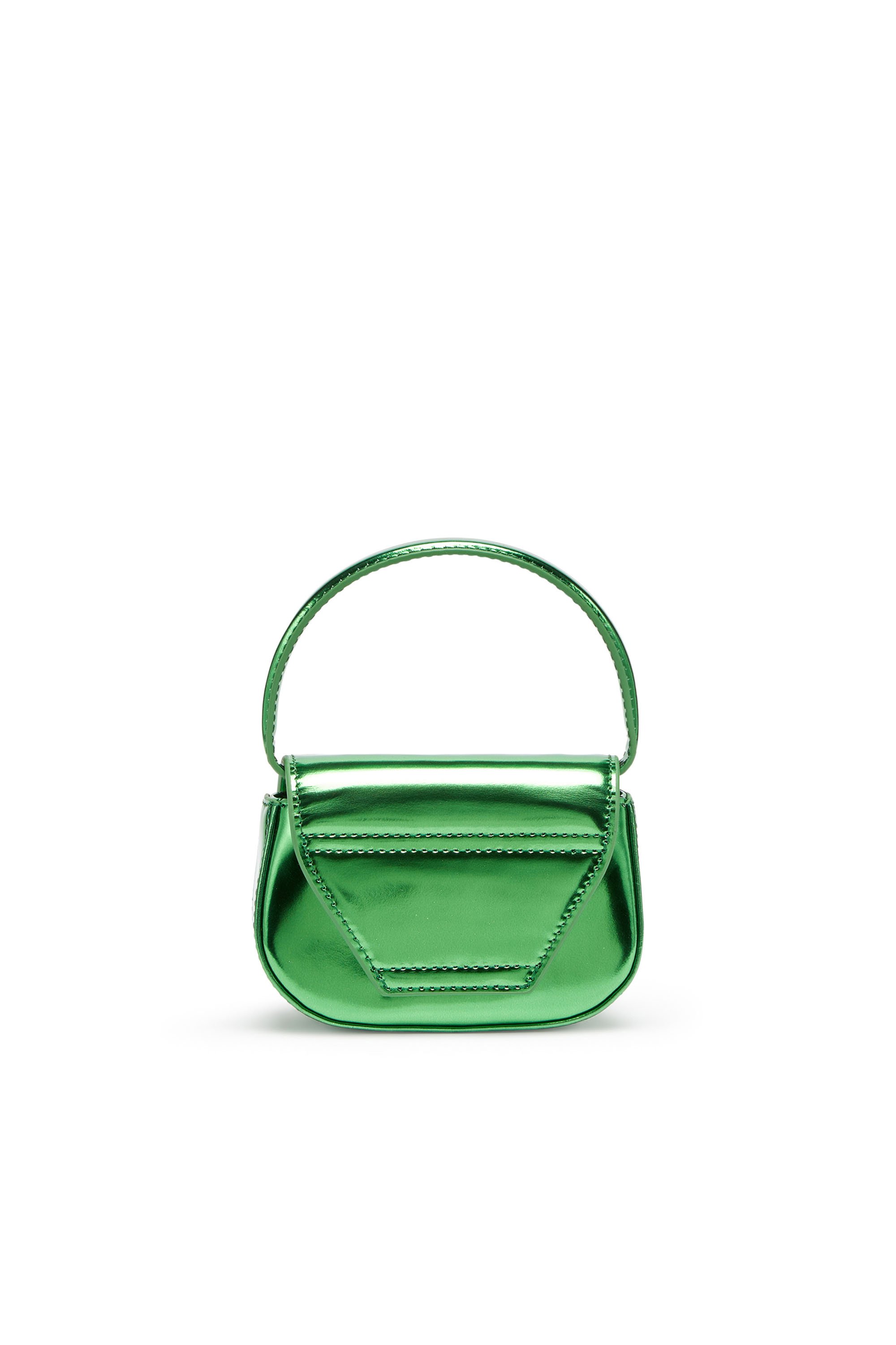 Diesel - 1DR-XS-S, Female's 1DR-XS-S-Iconic mini bag in mirrored leather in Green - 2