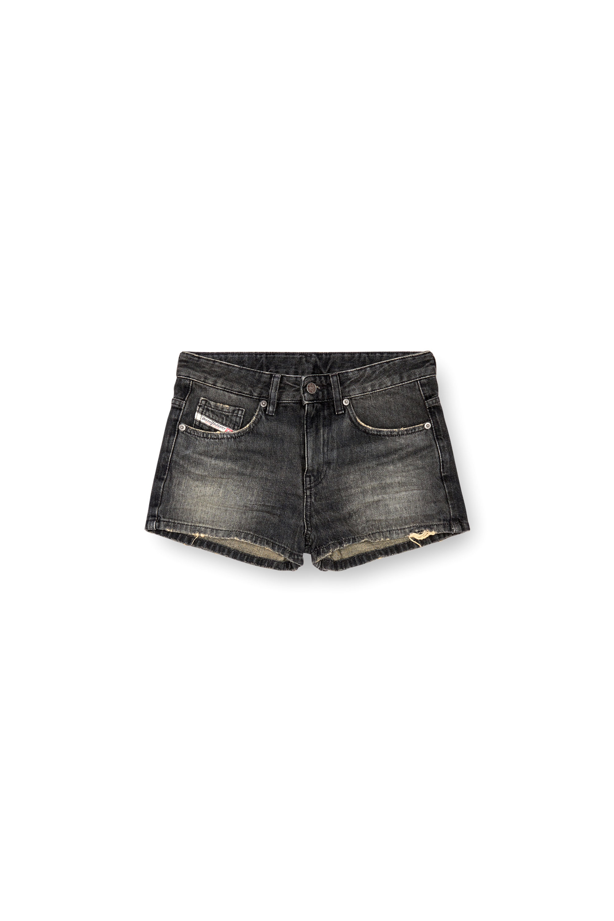 Diesel - DE-YUBA, Female's Denim shorts in Black/Dark Grey - 4