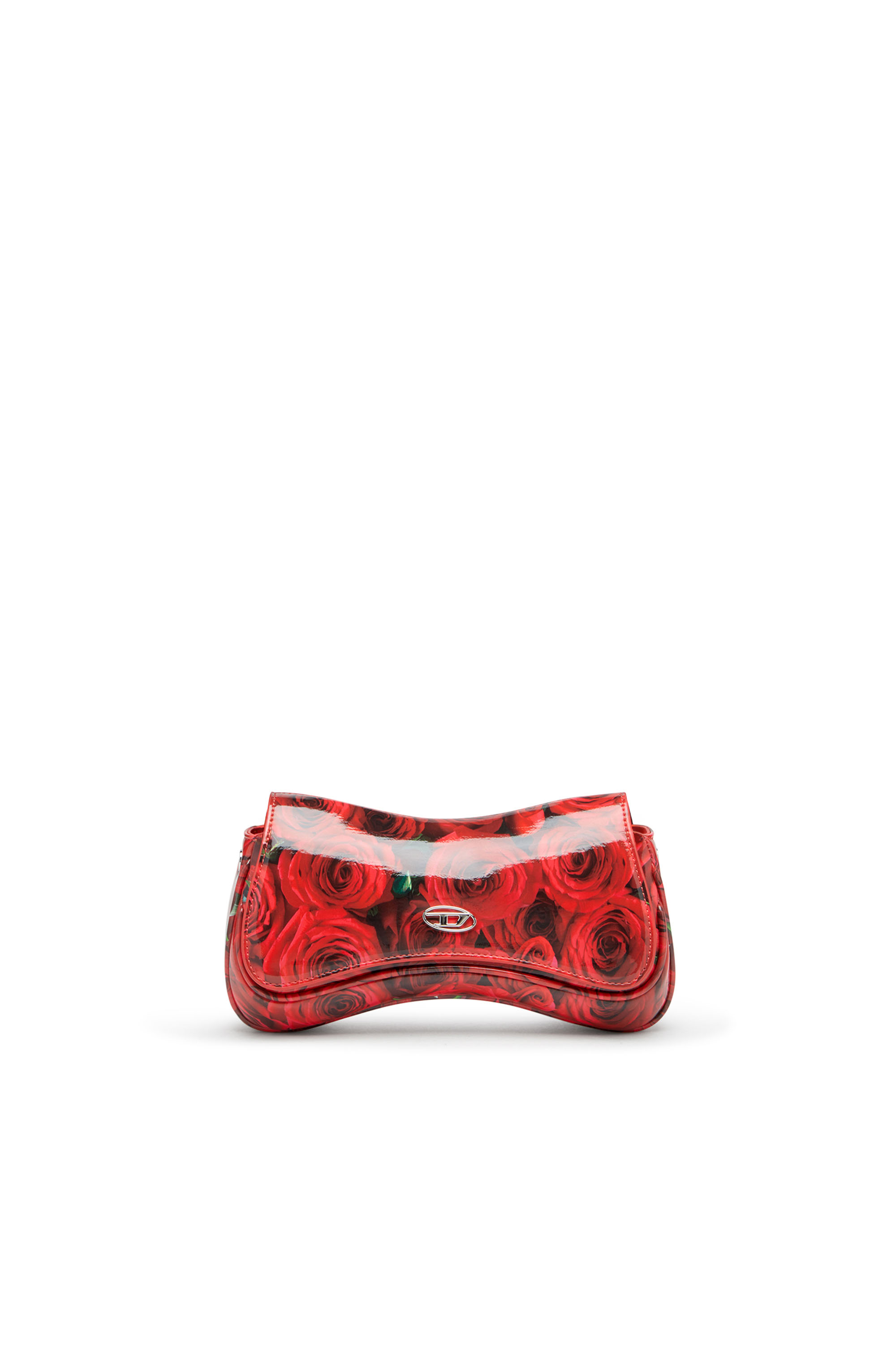 Diesel - PLAY CLUTCH, Female's Play-Glossy clutch with print in Red - 1