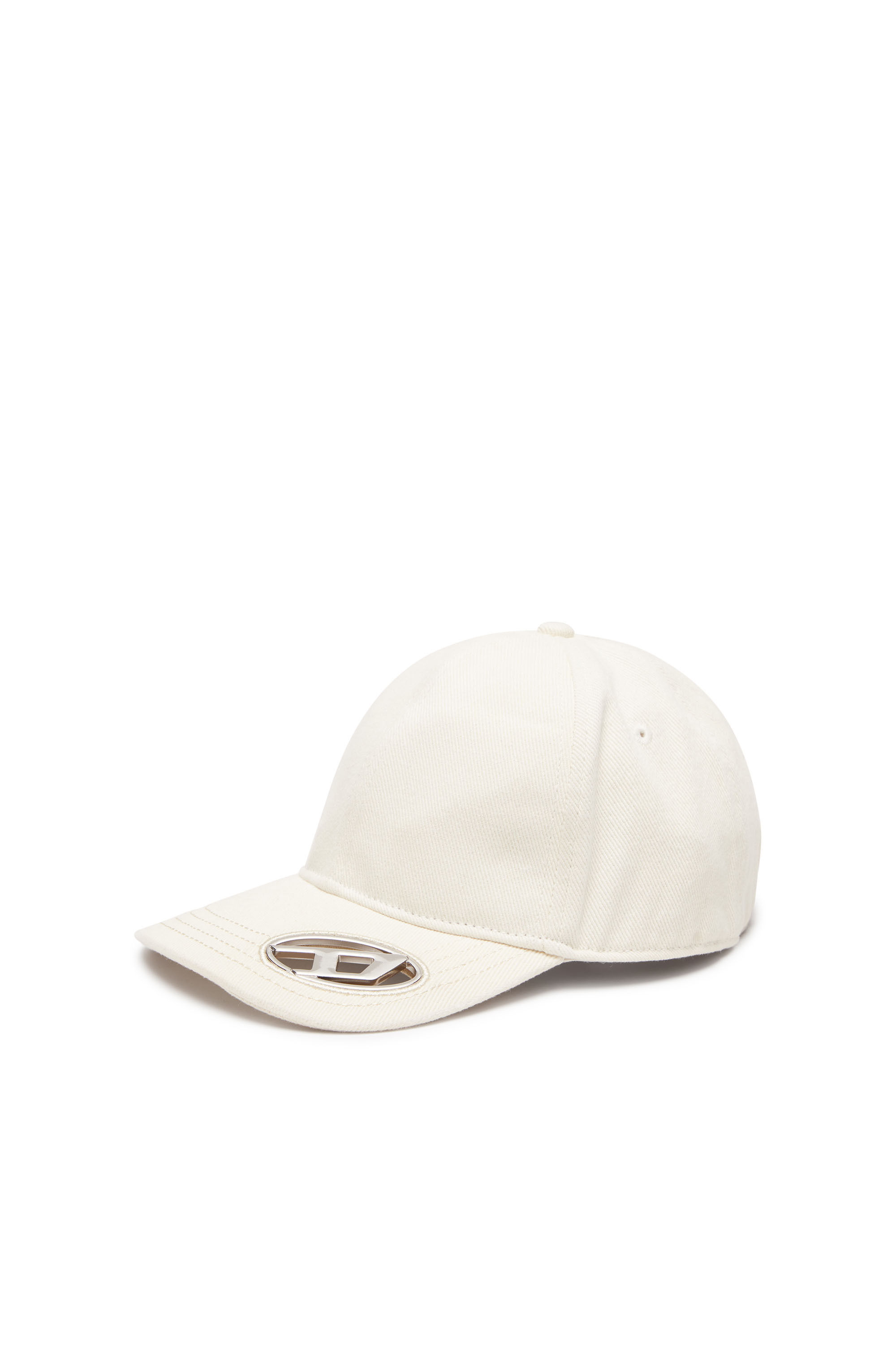 Diesel - C-PLAK, Casquette de baseball avec plaque oval D Homme in Blanc - 1