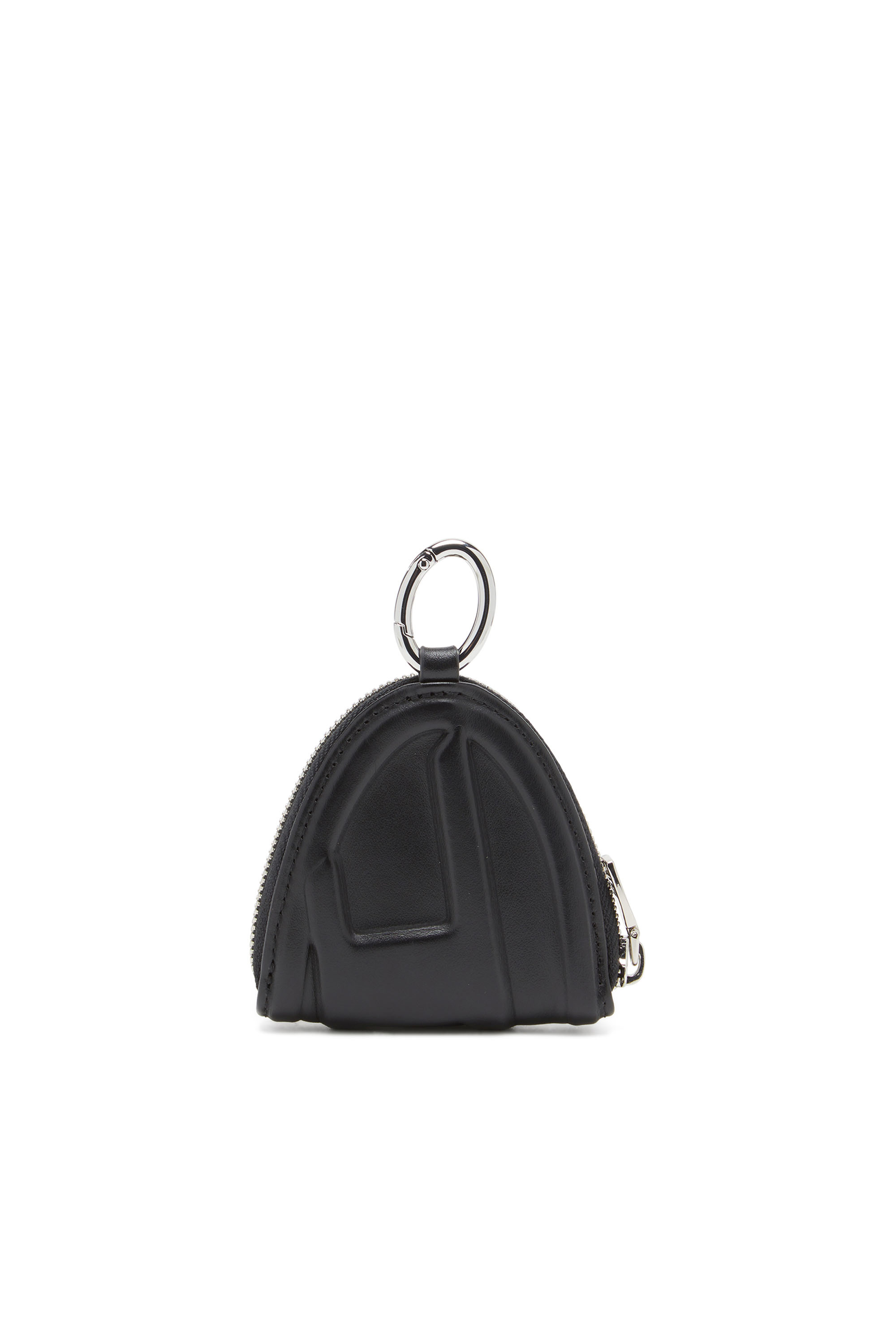 Diesel - 1DR-FOLD COIN PURSE ZIP, Female's Leather coin purse with embossed logo in Black - 2