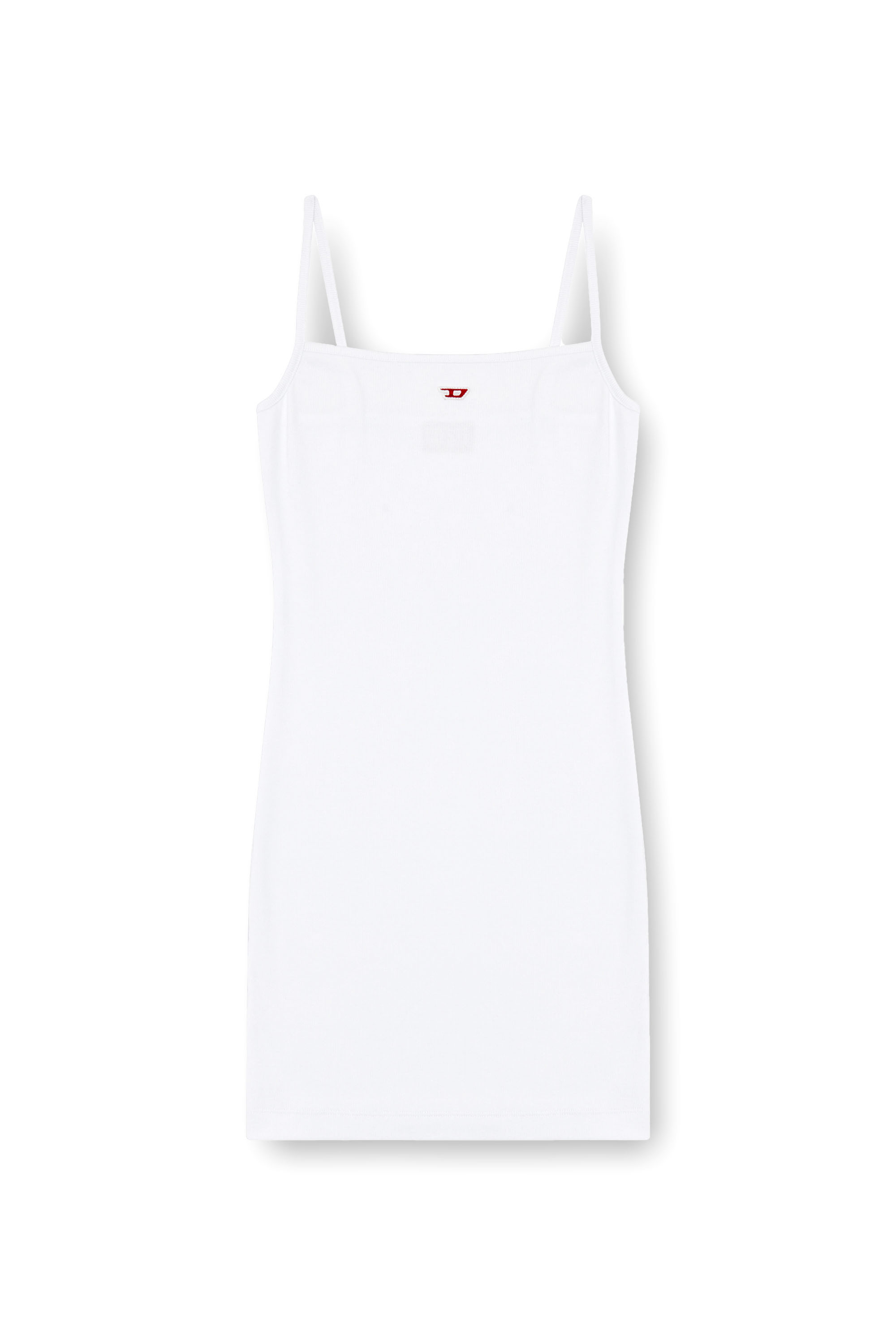 Diesel - D-HOPY-D, Female's Short slip dress with D logo in White - 2