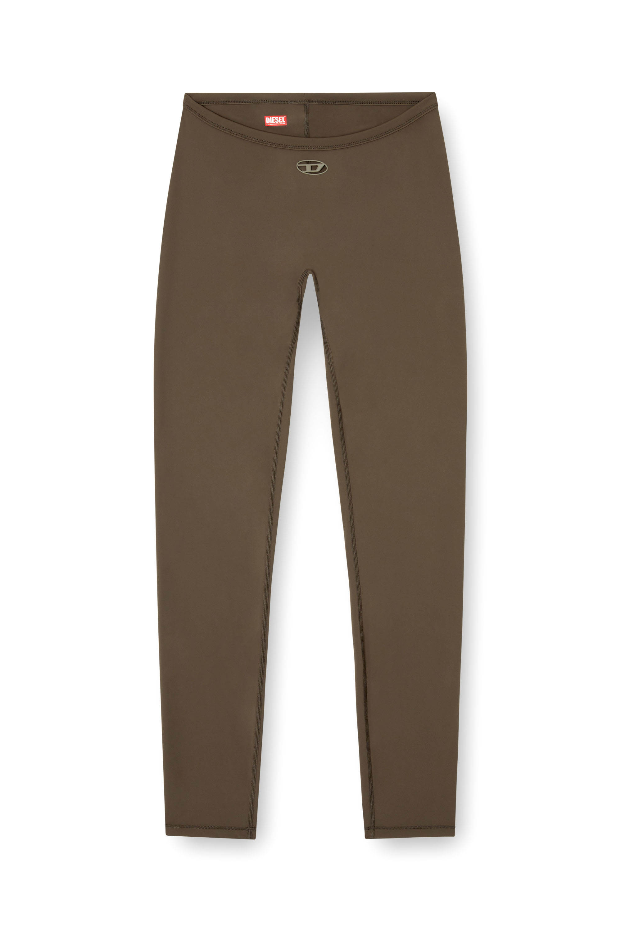 Diesel - MINA-UTLT, Female's Stretch Nylon leggings in Brown - 4