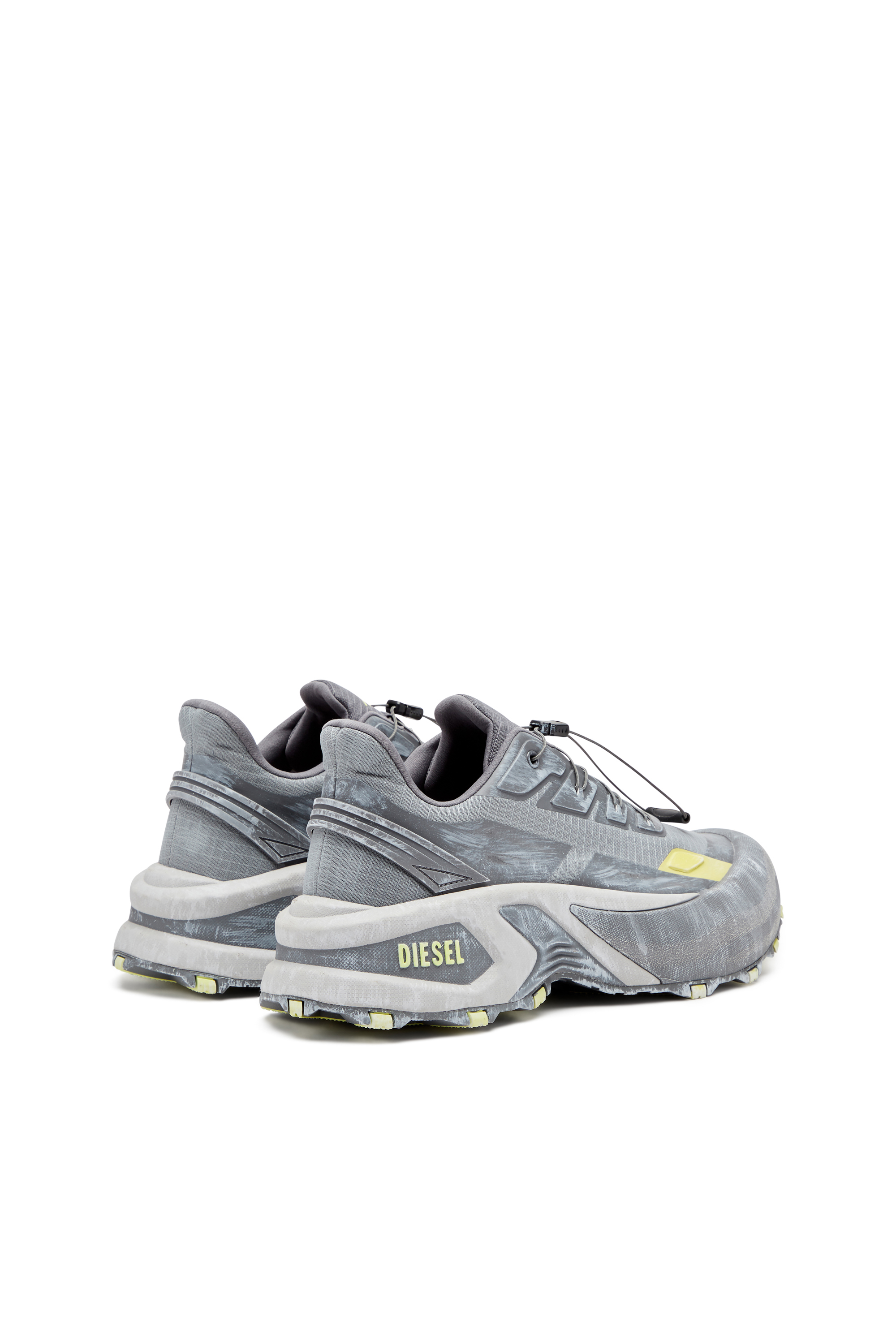 Diesel - D-CAGE RUNNER, Male's D-Cage Runner-Sneaker in Grey/Yellow - 4