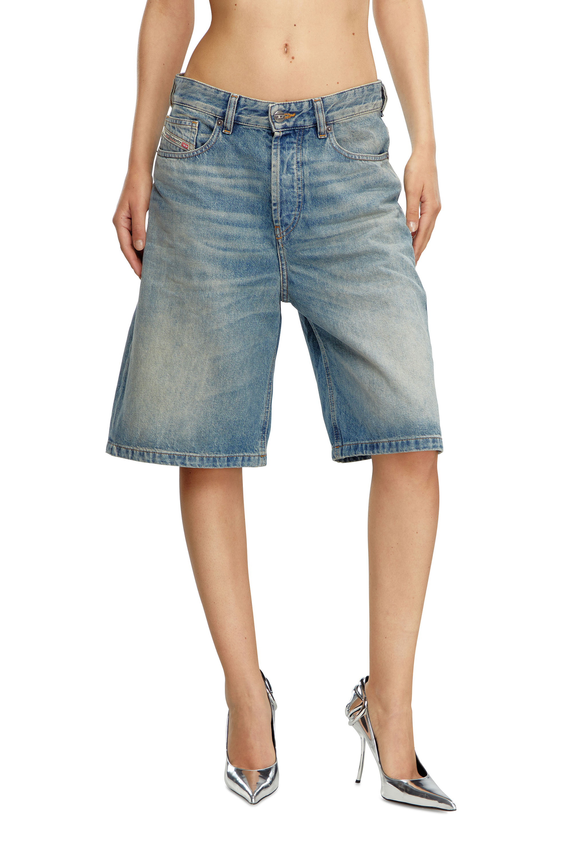 Diesel - DE-SIRE-SHORT, Short en denim Femme in Bleu - 2