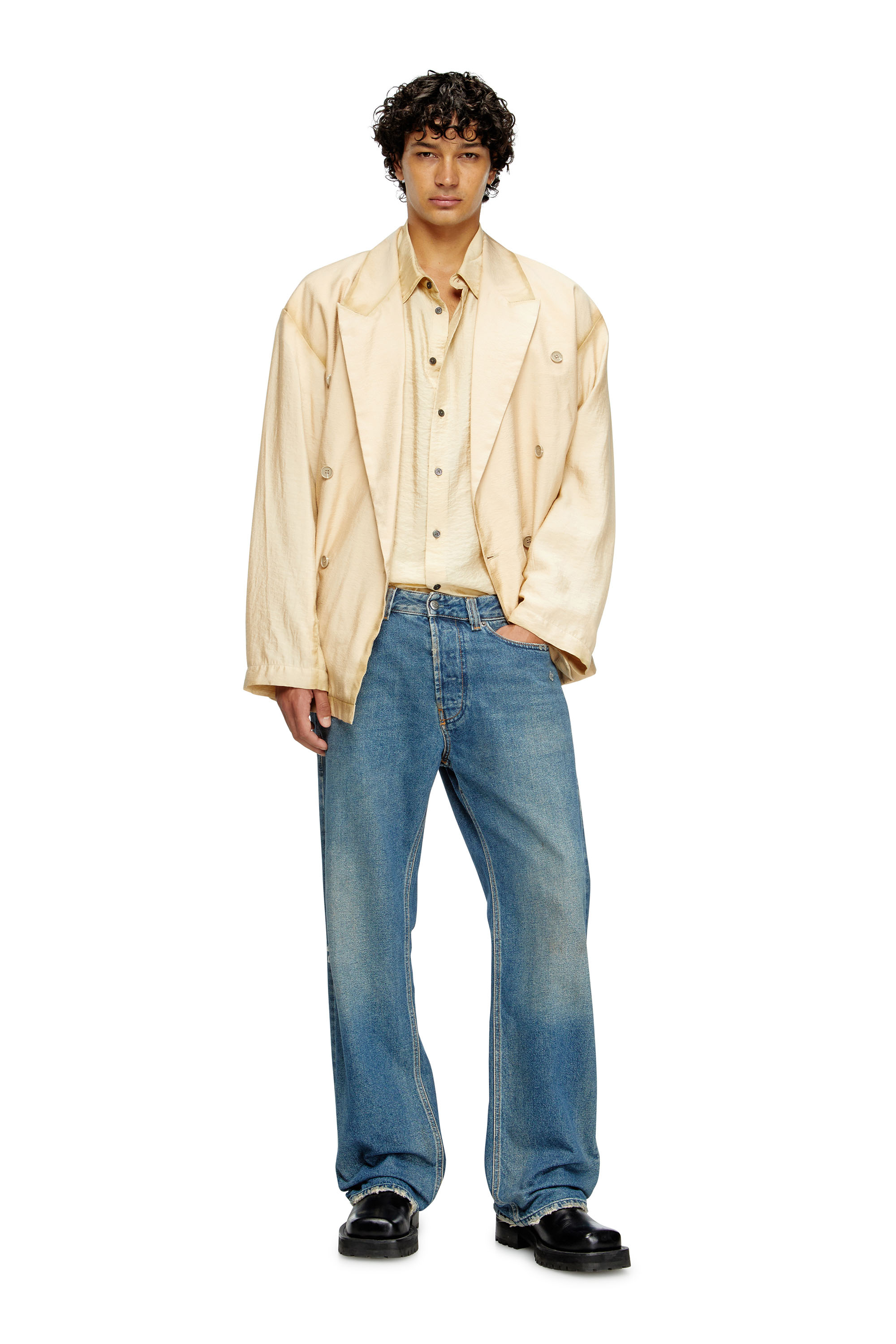 Diesel - Relaxed Jeans 1980 D-Eeper 09J79 Homme, Bleu moyen - Image 2