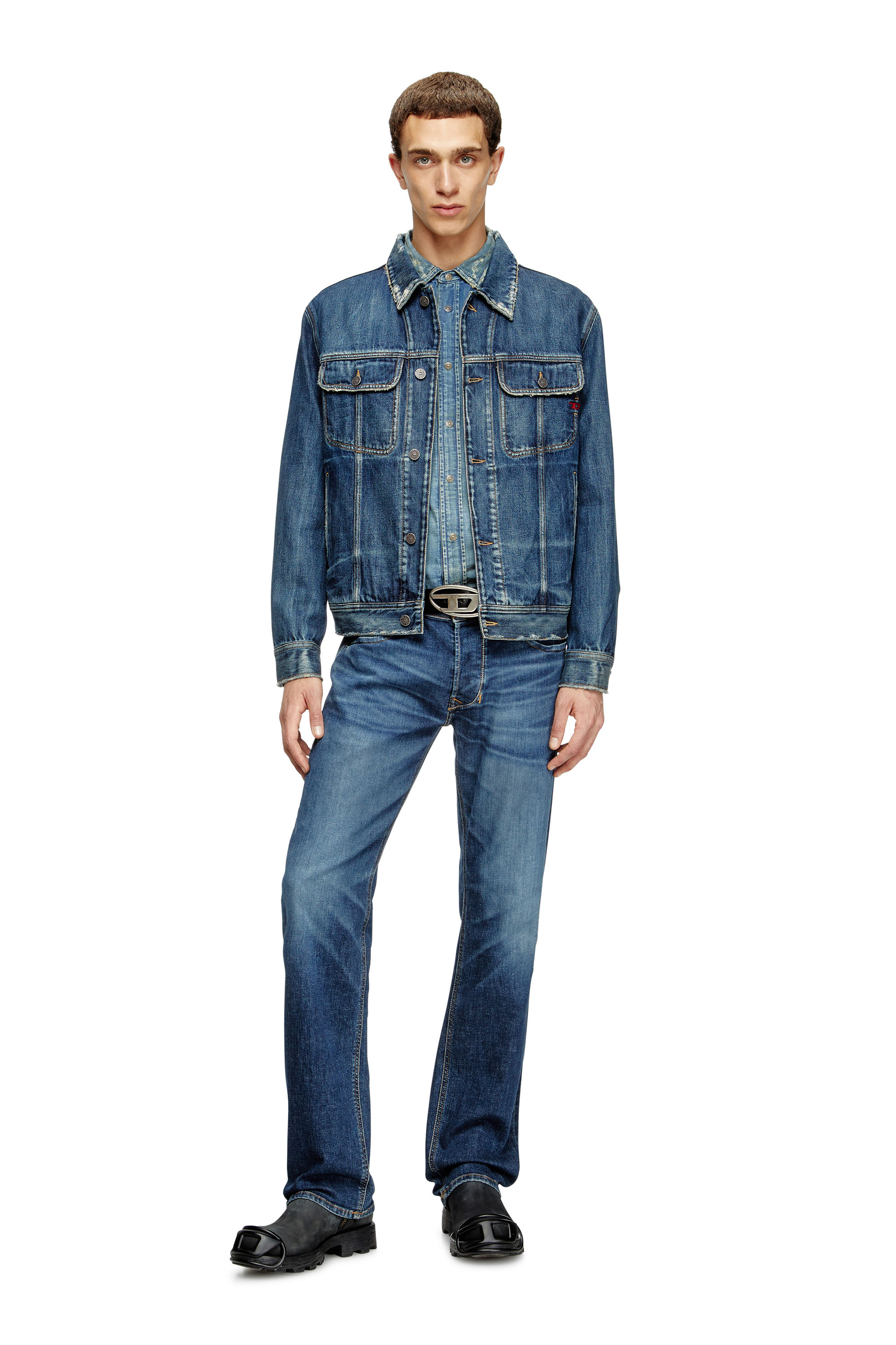 Diesel - Regular Jeans 1985 Larkee 09J47 Homme, Bleu Foncé - Image 3